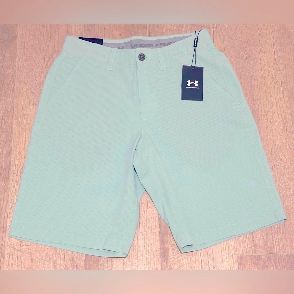 BRAND NEW Men’s Under Armour Light Green Vented Athletic Shorts